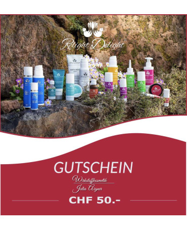 Wirkstoffkosmetik Julia Aigner - Gutschein CHF 50.-