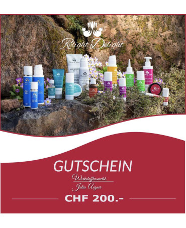 Wirkstoffkosmetik Julia Aigner - Gutschein CHF 200.-