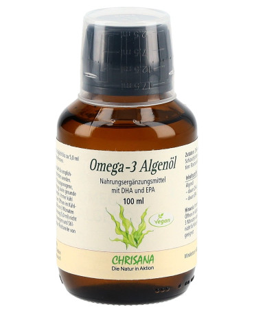 Omega-3 Algenöl, hochdosiert, vegan, 100 ml