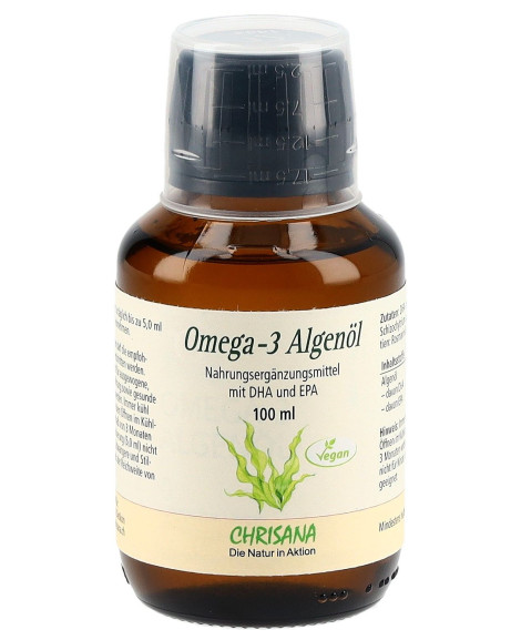 Omega-3 Algenöl, hochdosiert, vegan, 100 ml